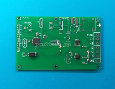 Друкована плата зарядного пристрою на atmega8