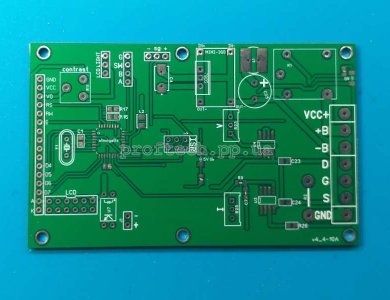 Друкована плата зарядного пристрою на atmega8