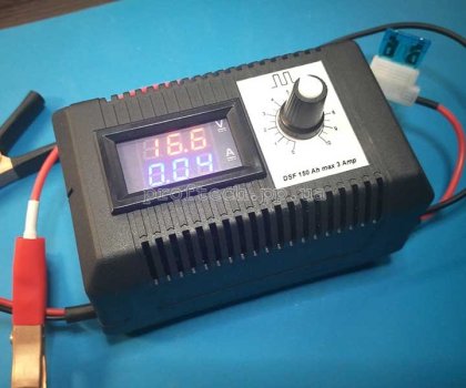 Десульфатор з клемами, індикаторм та регулятором