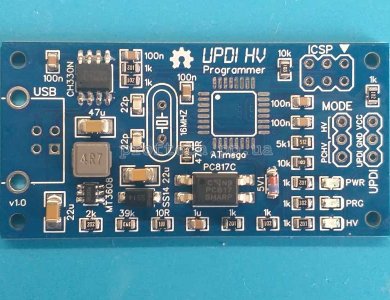 UPDI HV плата з СМД